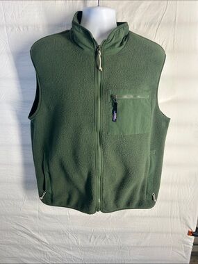 Patagonia Green Fleece Zip Vest